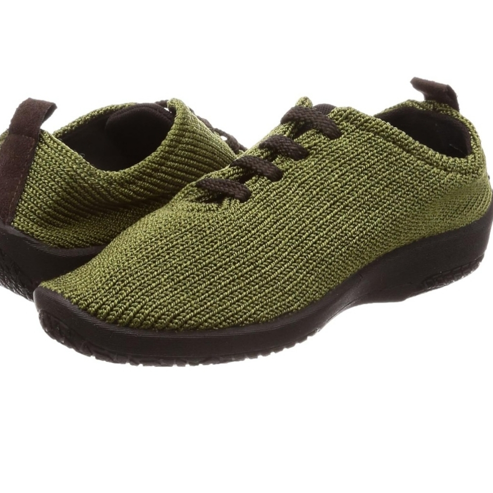 Arcopedico green knit lace up sneakers comfort shoes  size 39